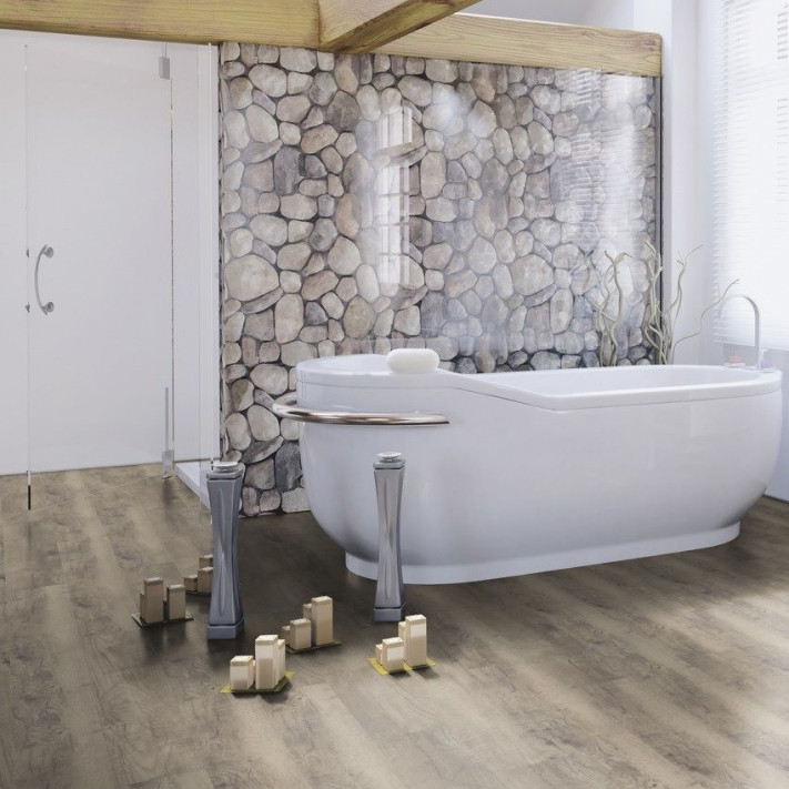 Вінілова підлога WINEO - DB00003 - 600 Wood Chateau Grey клейова