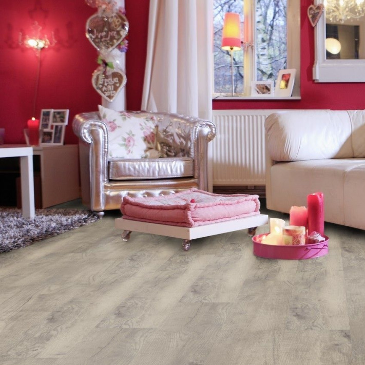 Вінілова підлога WINEO - DB00003 - 600 Wood Chateau Grey клейова