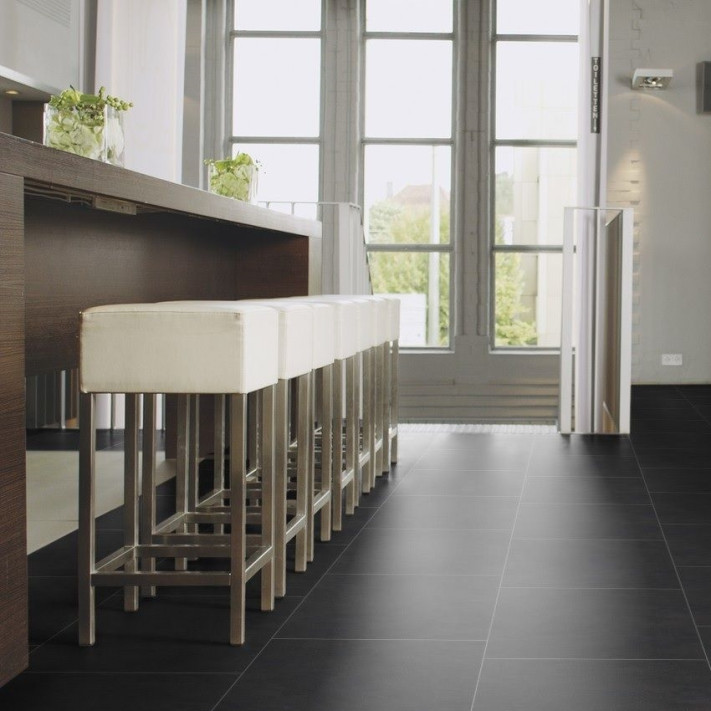 Виниловый пол WINEO - DLC00085 - 800 Stone XL Dark Slate замок Виниловый пол WINEO - DLC00085 - 800 Stone XL Dark Slate замок