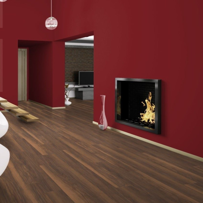 Виниловый пол WINEO - DB00083 - 800 Wood Sardinia Wild Walnut клеевой