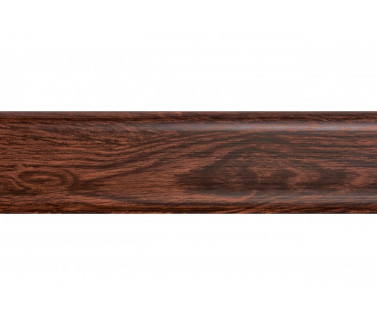 Плинтус ПВХ SAN DECOR 122 Дуб темный (56мм)