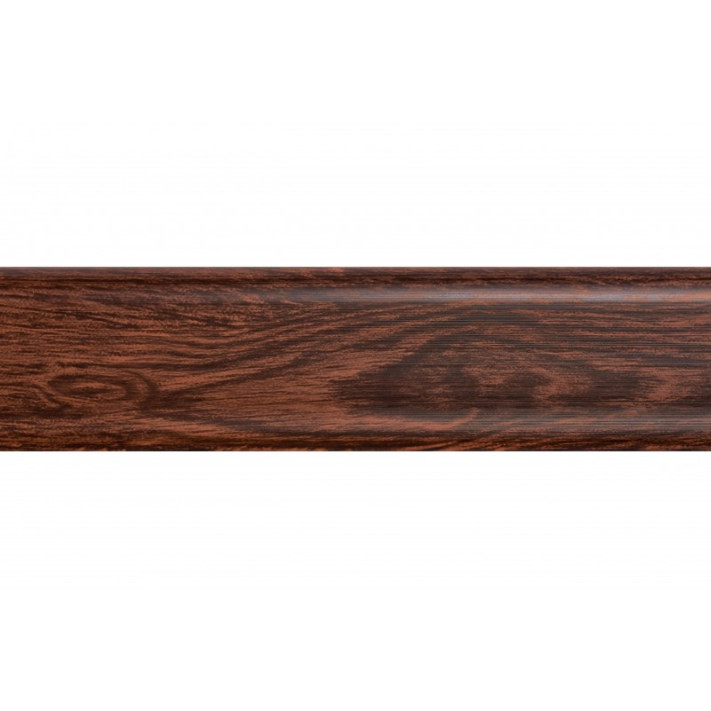 Плінтус ПВХ SAN DECOR 122 Дуб темний (56мм)