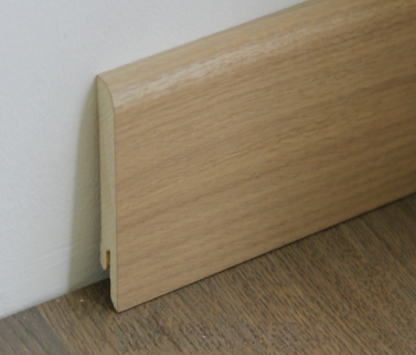 Деревянный плинтус Pedross Oak White Oiled (70мм)