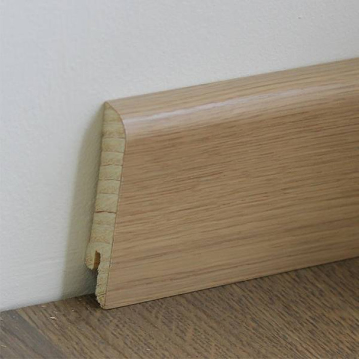 Дерев'яний плінтус Pedross White Oak Varnished (70мм)