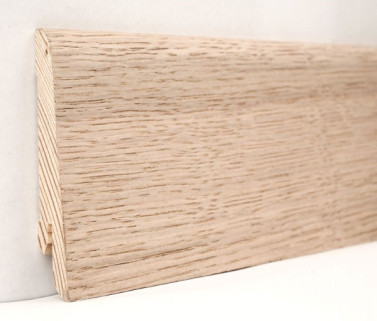 Плинтус Kluchuk Евро KLE60-02 Дуб Выбеленный (60мм)