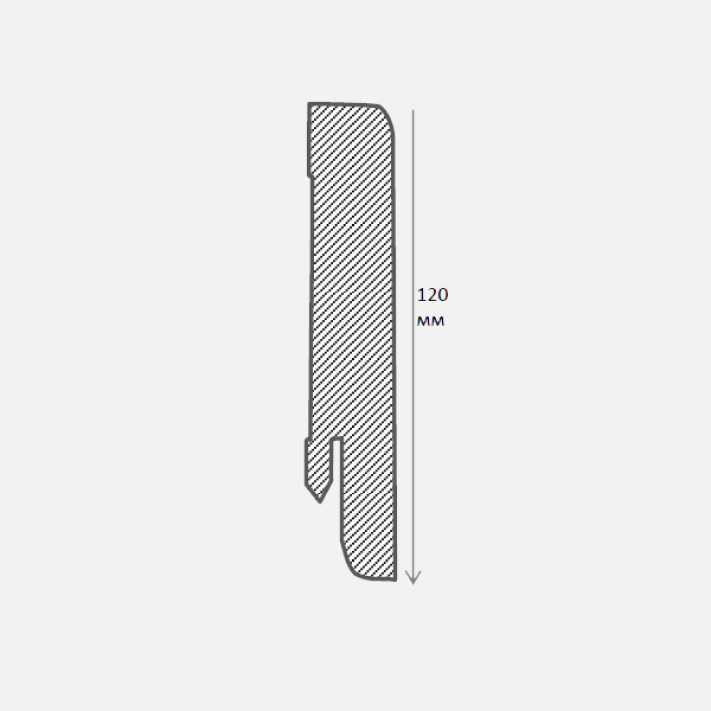 Плінтус Kluchuk Neo Plinth KLN120-03 Дуб Білий (120мм)