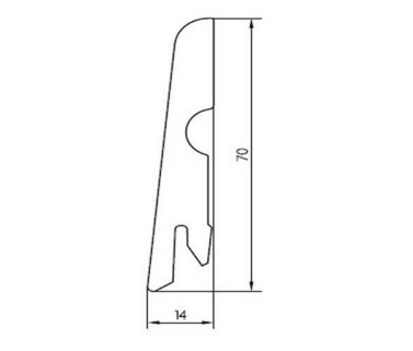 Плинтус МДФ Pedross P130010 (70мм)