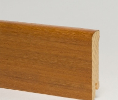 Деревянный плинтус Pedross ироко прямой (70мм)