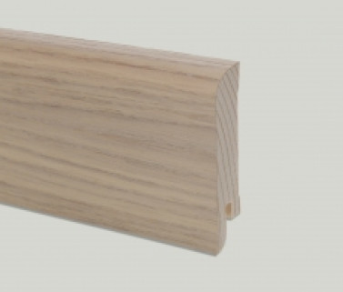 Деревянный плинтус Pedross дуб шор/элегант грей прямой (70мм)
